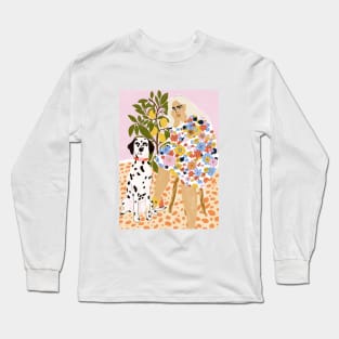 Lady And Dalmatian Long Sleeve T-Shirt